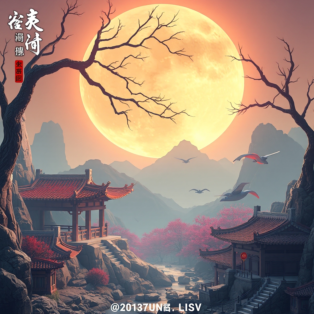 白鸟朱荷引画桡，垂杨影里见红桥，欲寻往事已魂消。