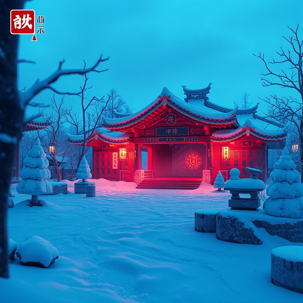 北风吹雪四更初，嘉瑞天教及岁除。 Poster